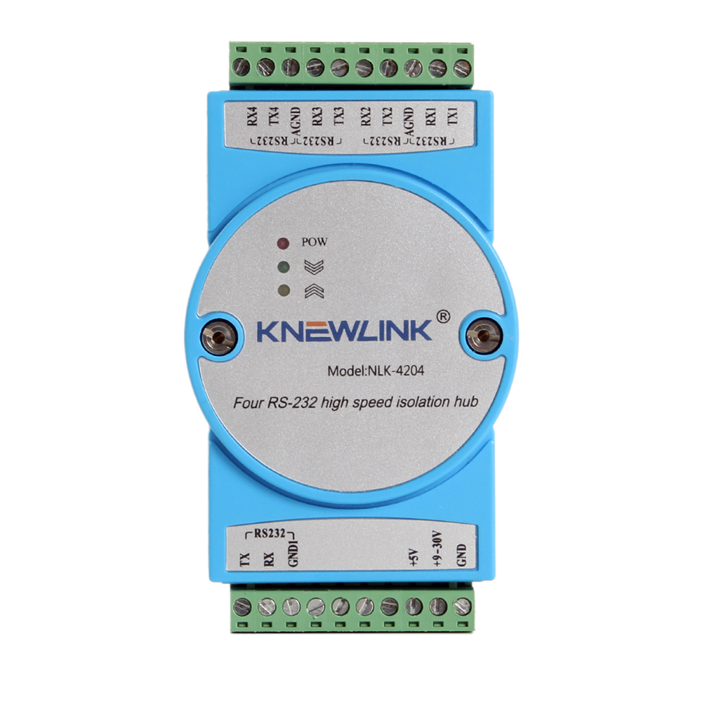 NLK-4204工业级4路RS232高速隔离分配器